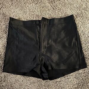 American apparel black disco shorts